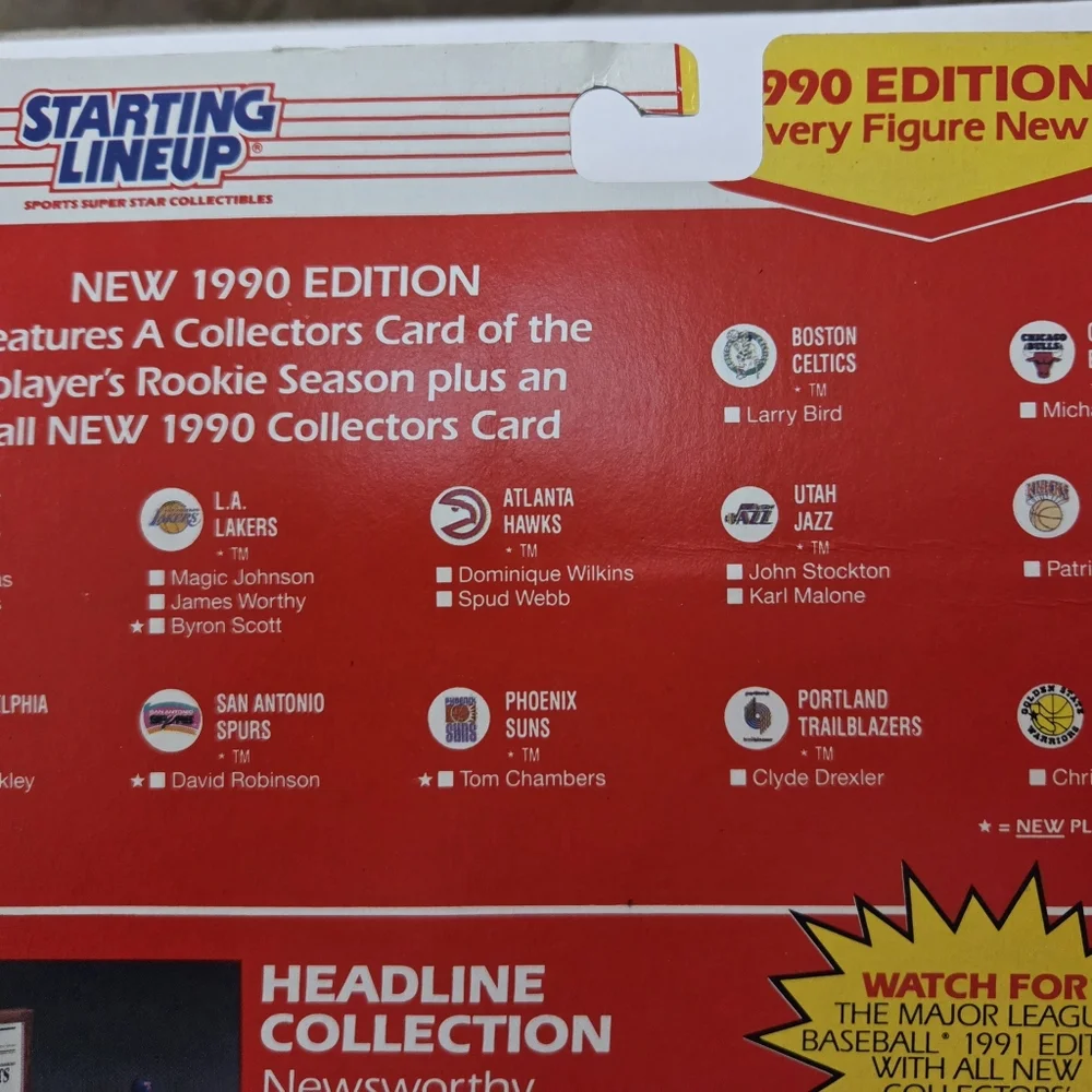 Michael Jordan Starting Lineup 1990 Kenner Figure w/ Rookie Year Card โ Sealed - Picture 5 of 11